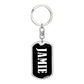 Jamie v01w - Luxury Dog Tag Keychain