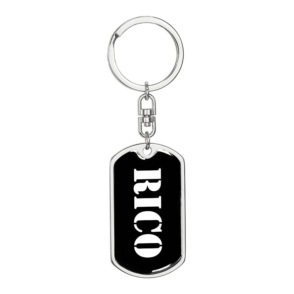 Rico v3 - Luxury Dog Tag Keychain