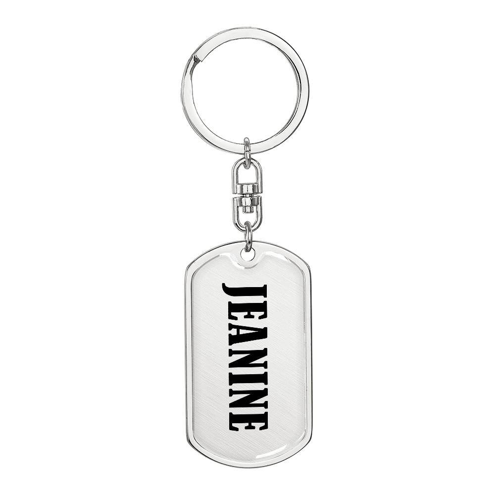 Jeanine v01 - Luxury Dog Tag Keychain