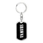 Shawna v03 - Luxury Dog Tag Keychain