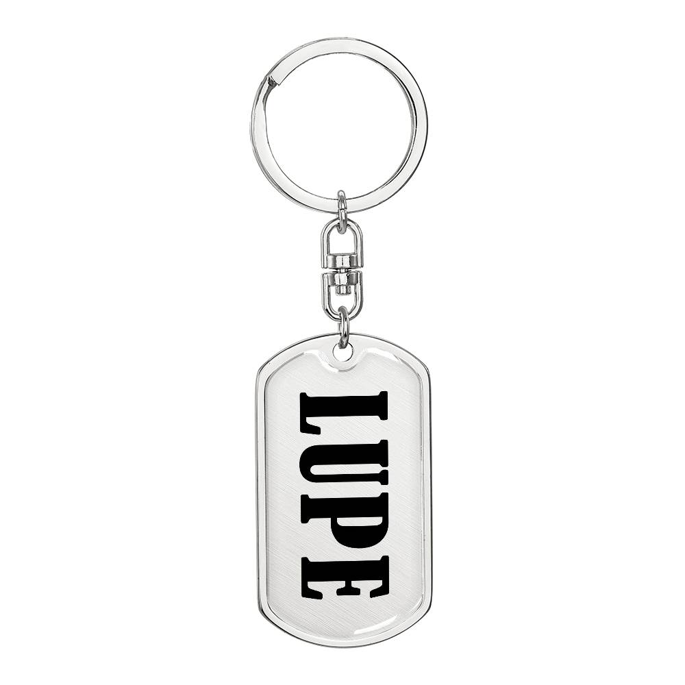 Lupe v01 - Luxury Dog Tag Keychain