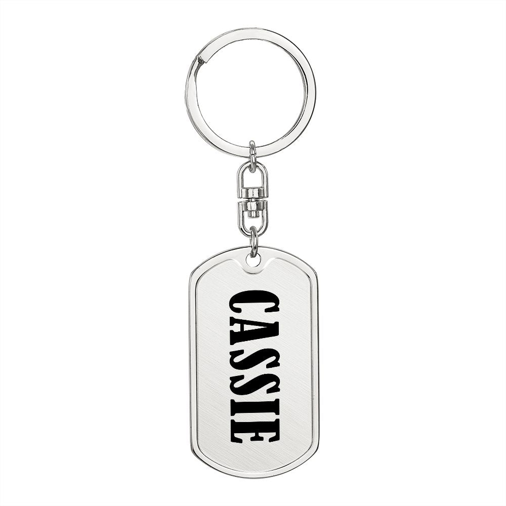 Cassie v01 - Luxury Dog Tag Keychain