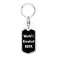 World's Greatest NDTR v3 - Luxury Dog Tag Keychain