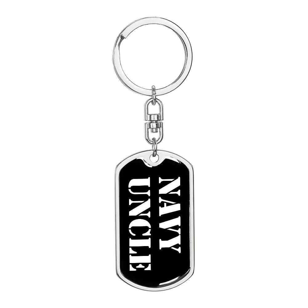 Navy Uncle v3 - Luxury Dog Tag Keychain