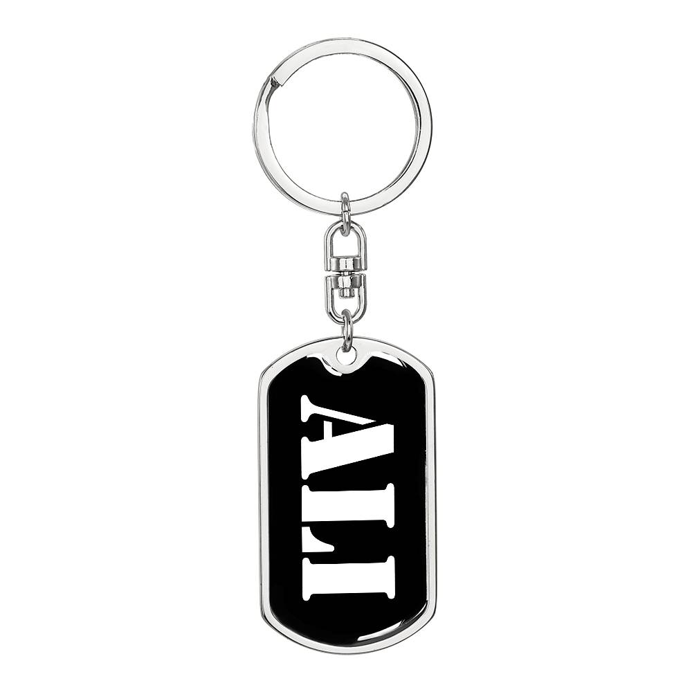 Ali v2 - Luxury Dog Tag Keychain