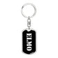 Elmo v3 - Luxury Dog Tag Keychain