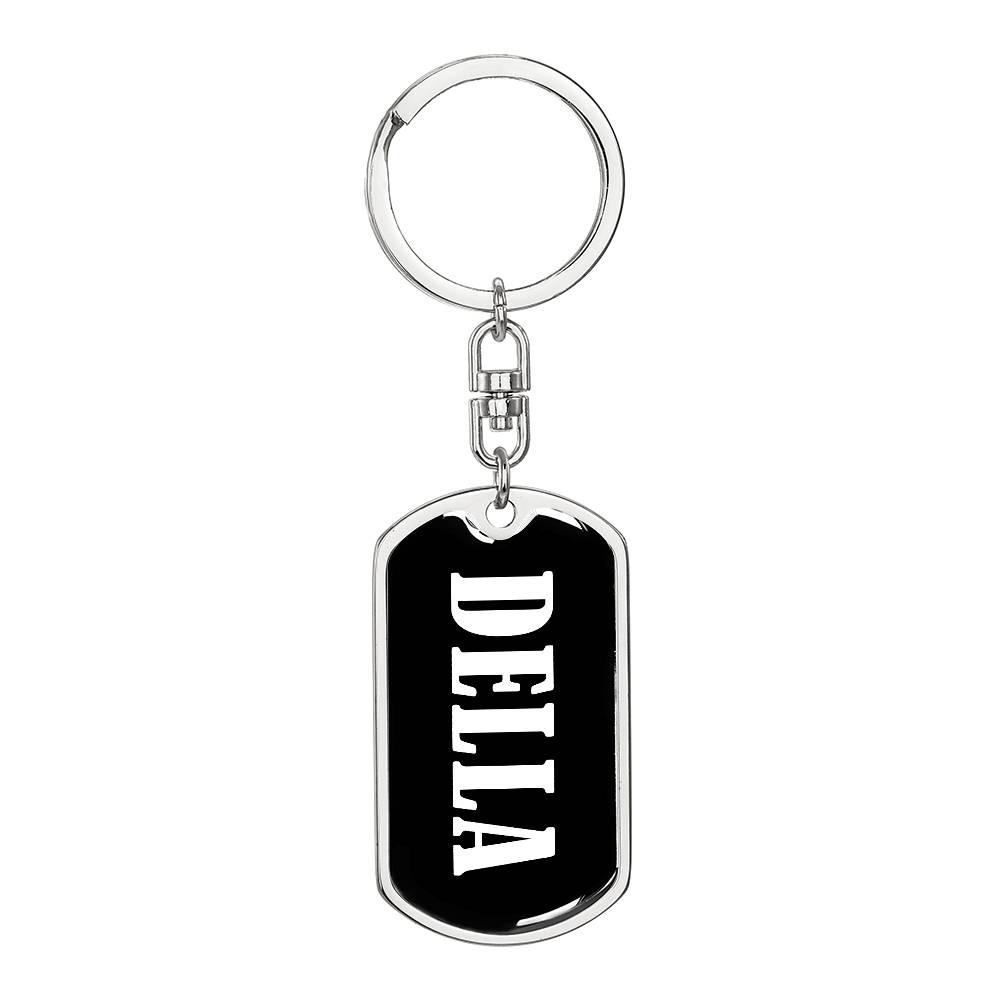 Della v01w - Luxury Dog Tag Keychain