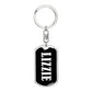 Lizzie v03 - Luxury Dog Tag Keychain