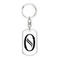Initial O v001-14 - Luxury Dog Tag Keychain