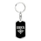 Erica v02a - Luxury Dog Tag Keychain