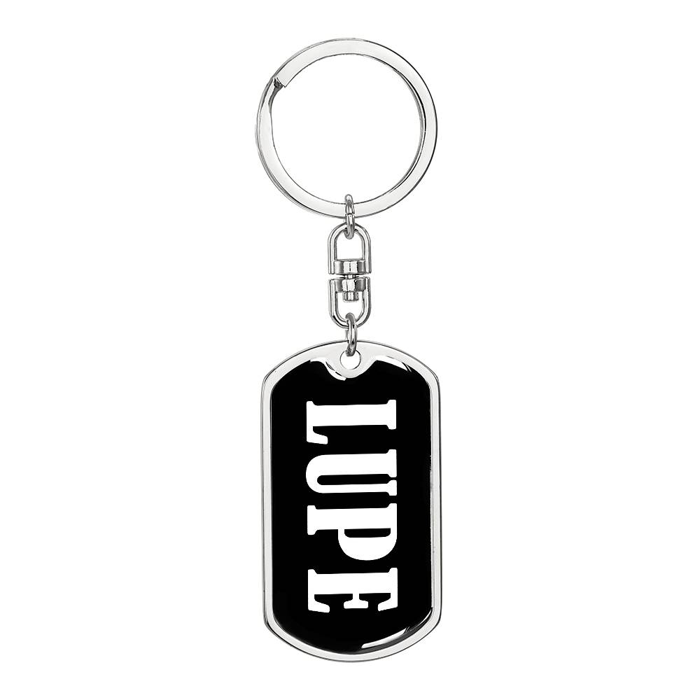 Lupe v03 - Luxury Dog Tag Keychain