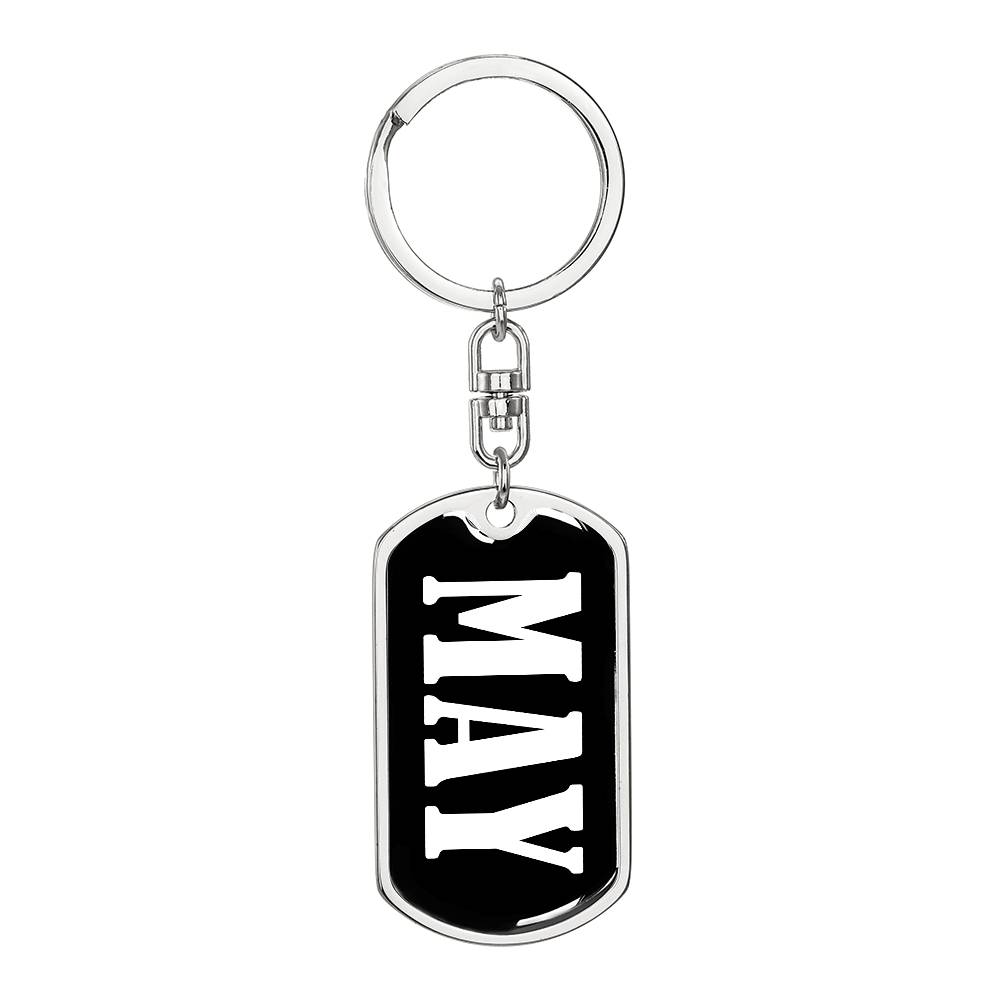 May v03 - Luxury Dog Tag Keychain