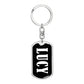 Lucy v01w - Luxury Dog Tag Keychain