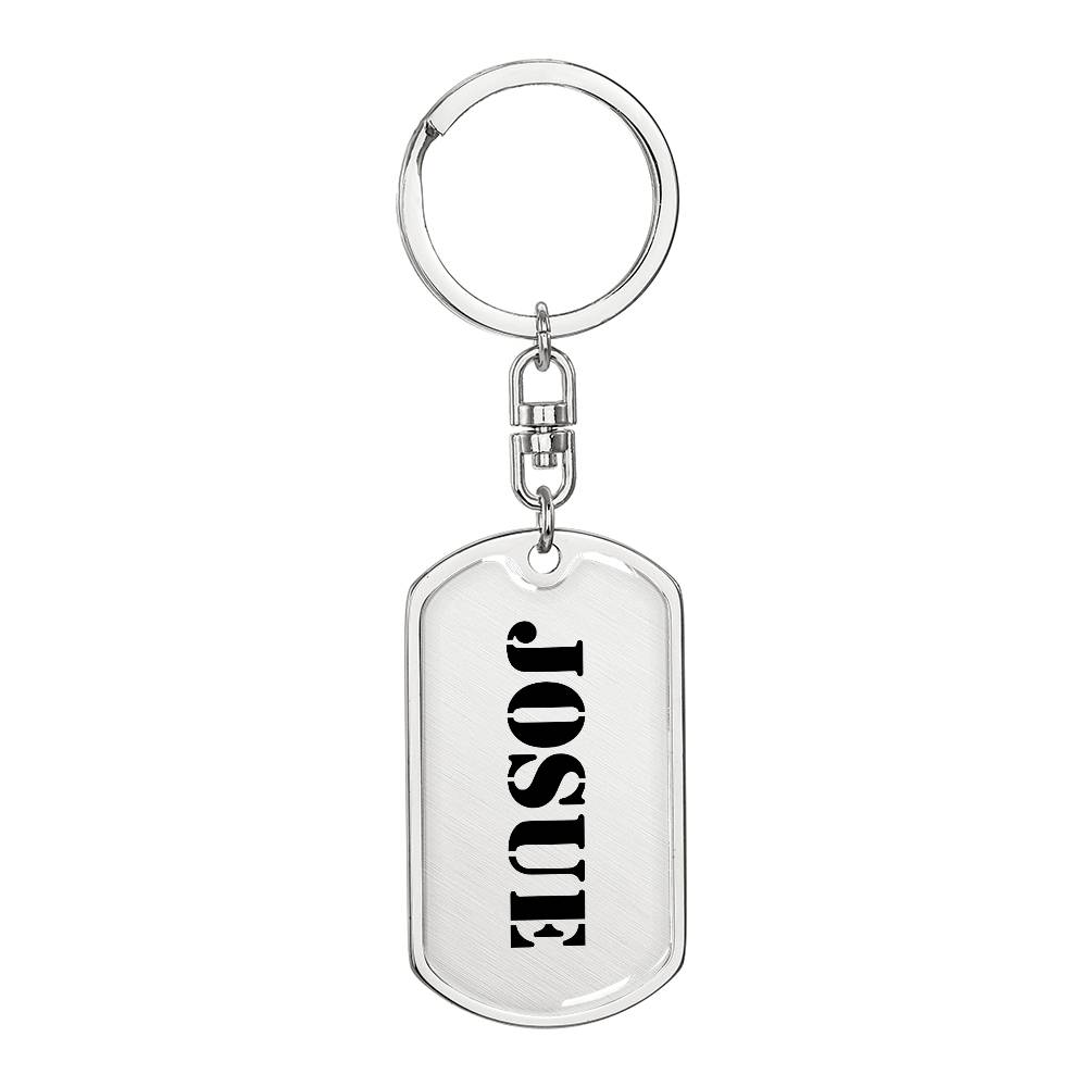 Josue - Luxury Dog Tag Keychain