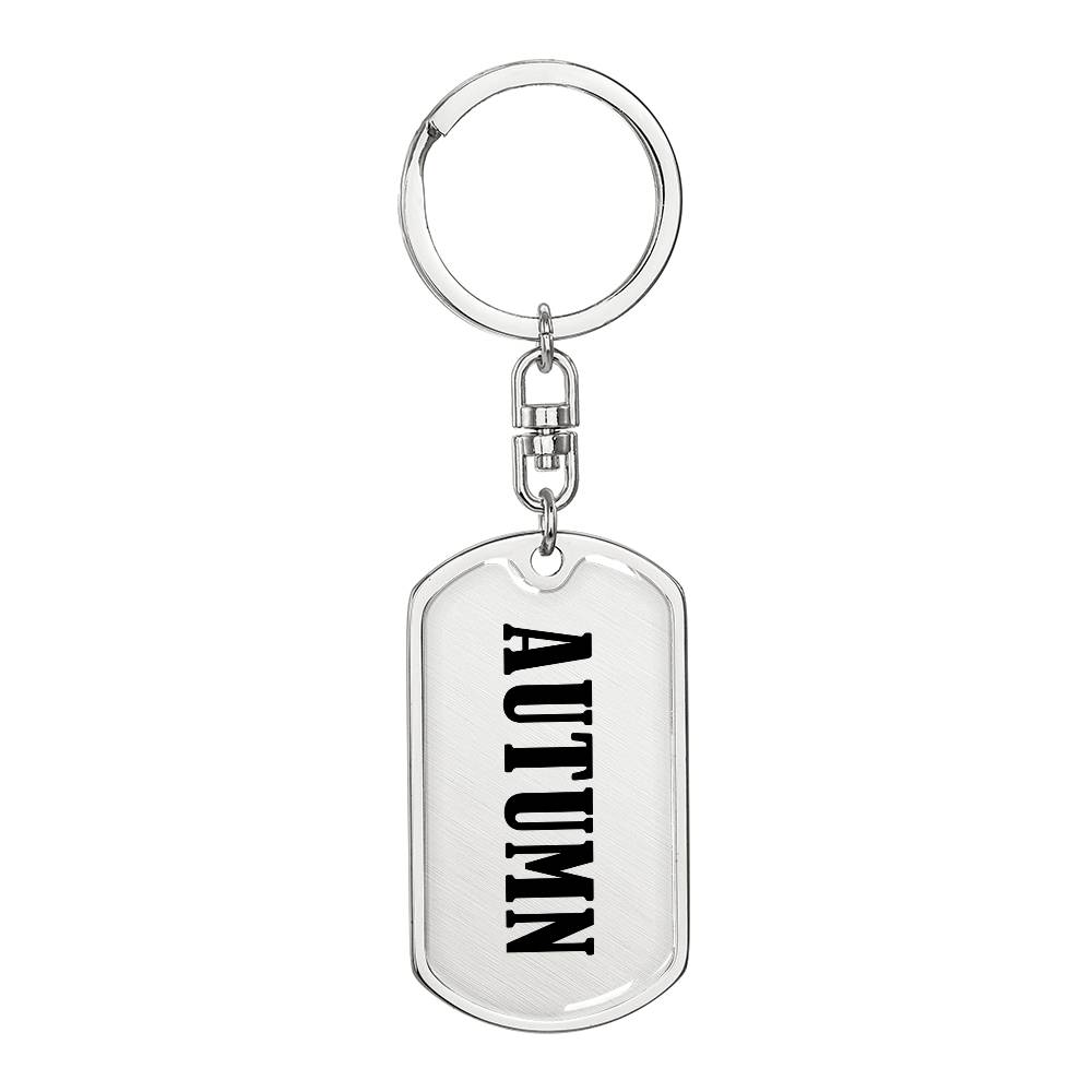 Autumn v01 - Luxury Dog Tag Keychain