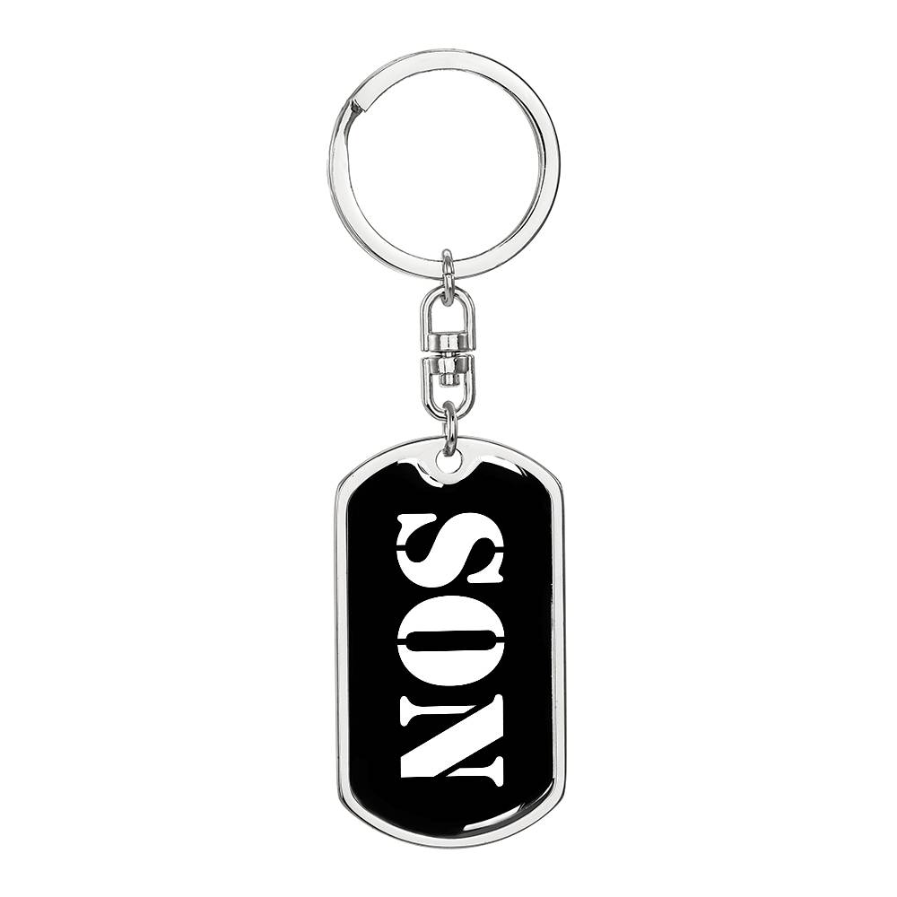 Son v2 - Luxury Dog Tag Keychain