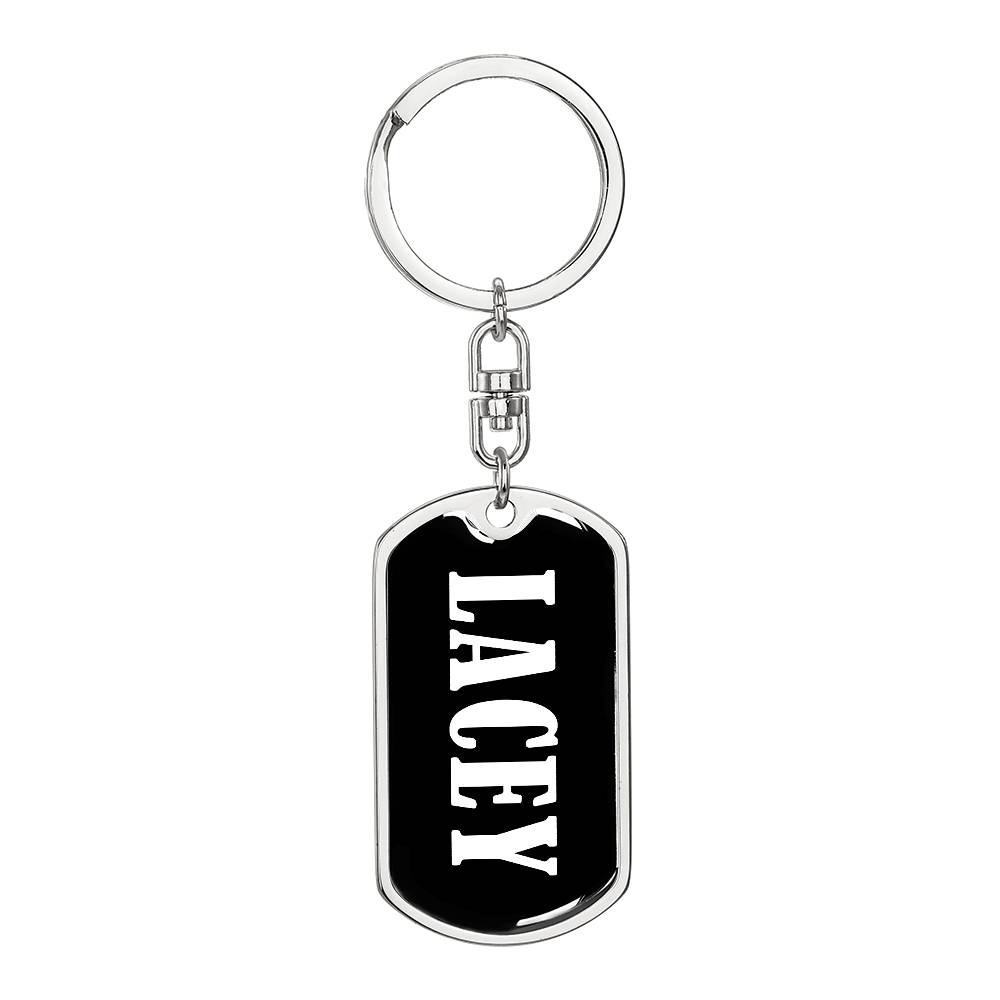 Lacey v03 - Luxury Dog Tag Keychain