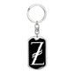 Initial Z v001-13 - Luxury Dog Tag Keychain