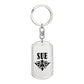 Sue v01a - Luxury Dog Tag Keychain