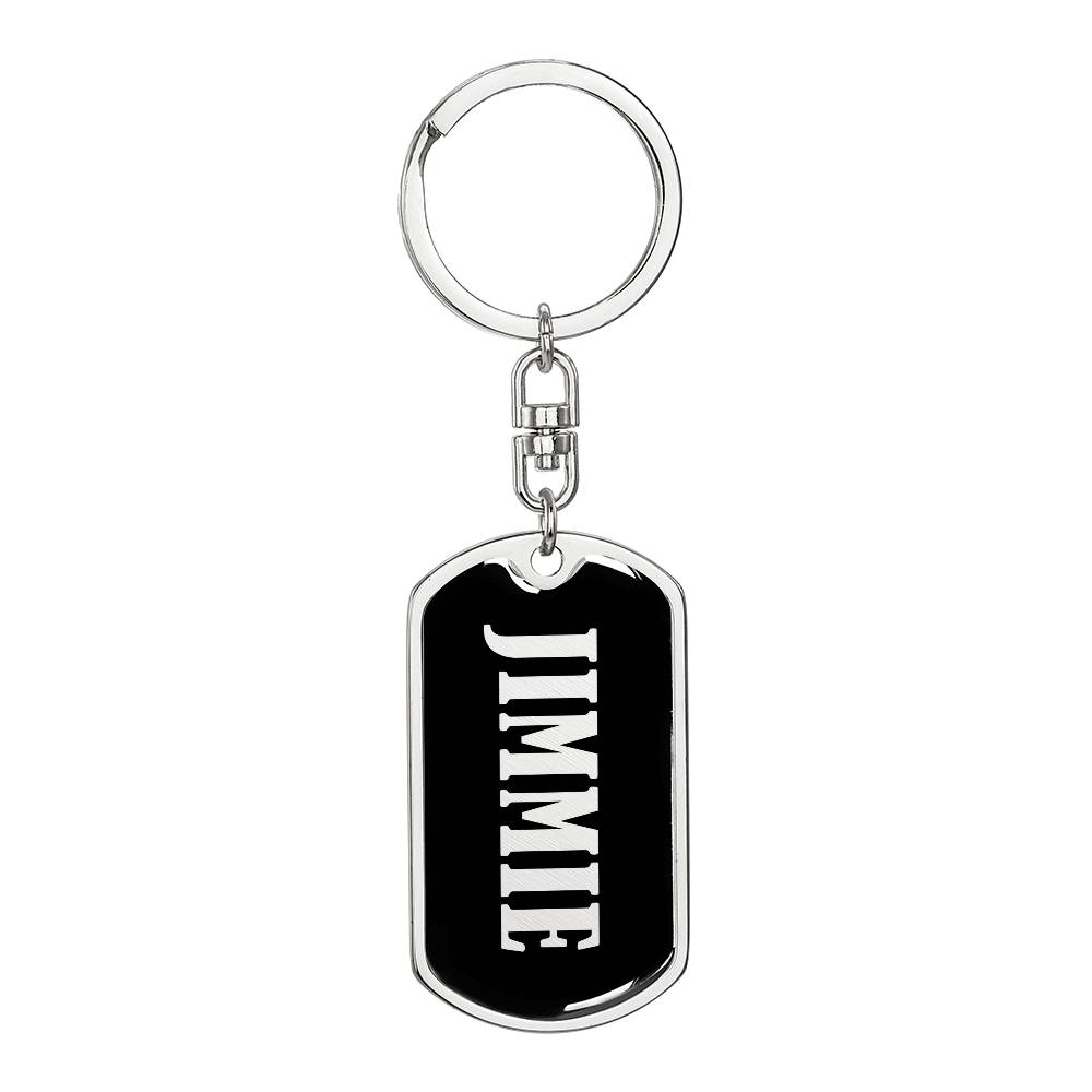 Jimmie v02 - Luxury Dog Tag Keychain