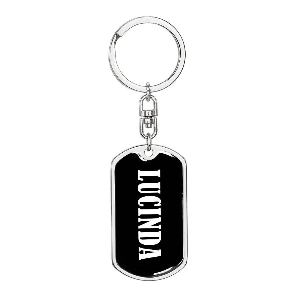 Lucinda v03 - Luxury Dog Tag Keychain