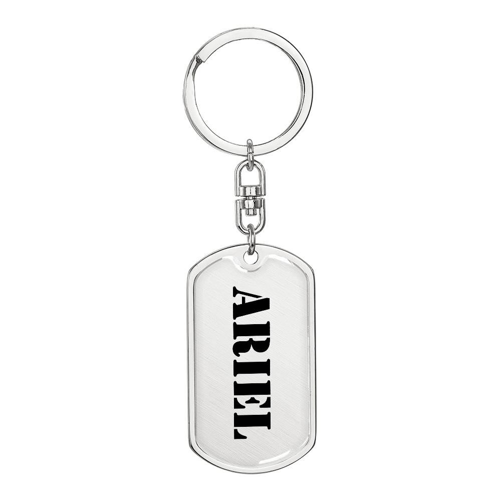 Ariel - Luxury Dog Tag Keychain