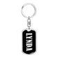 Lynda v01w - Luxury Dog Tag Keychain