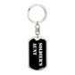 Soldier's Aunt v3 - Luxury Dog Tag Keychain