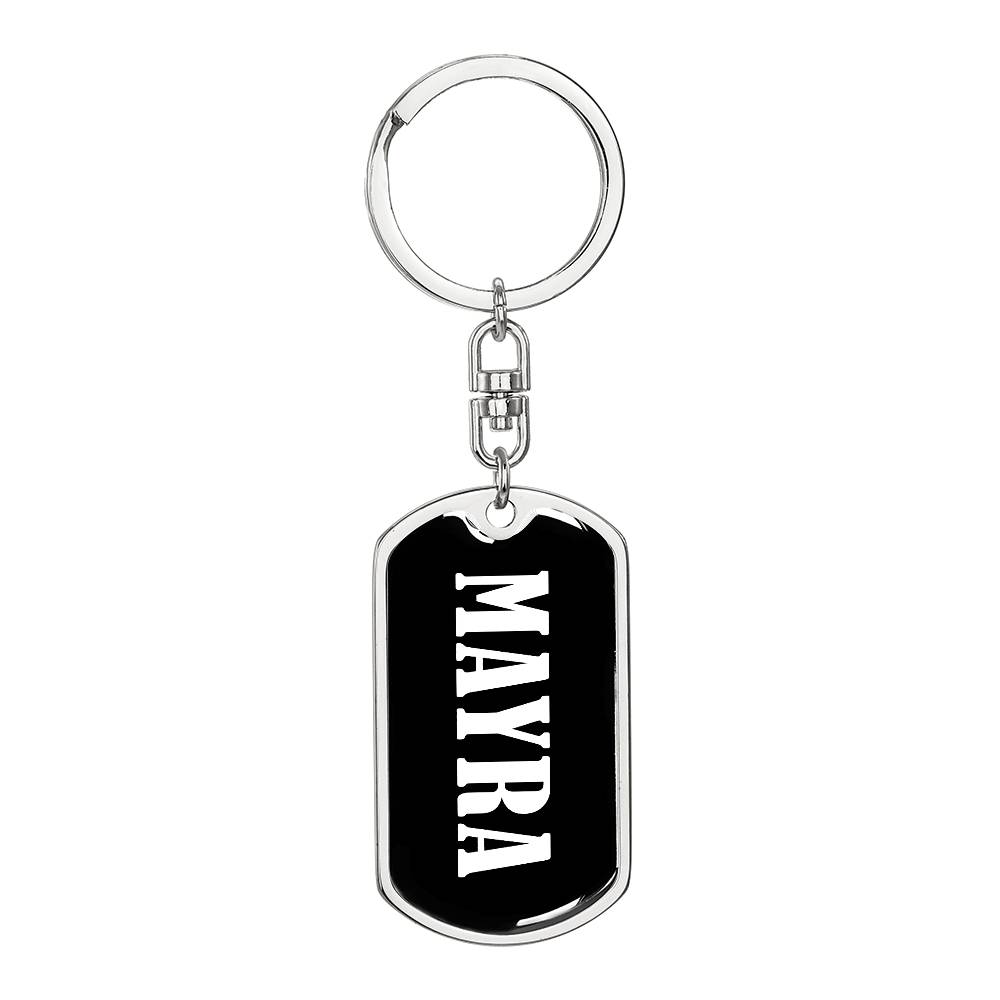Mayra v03 - Luxury Dog Tag Keychain