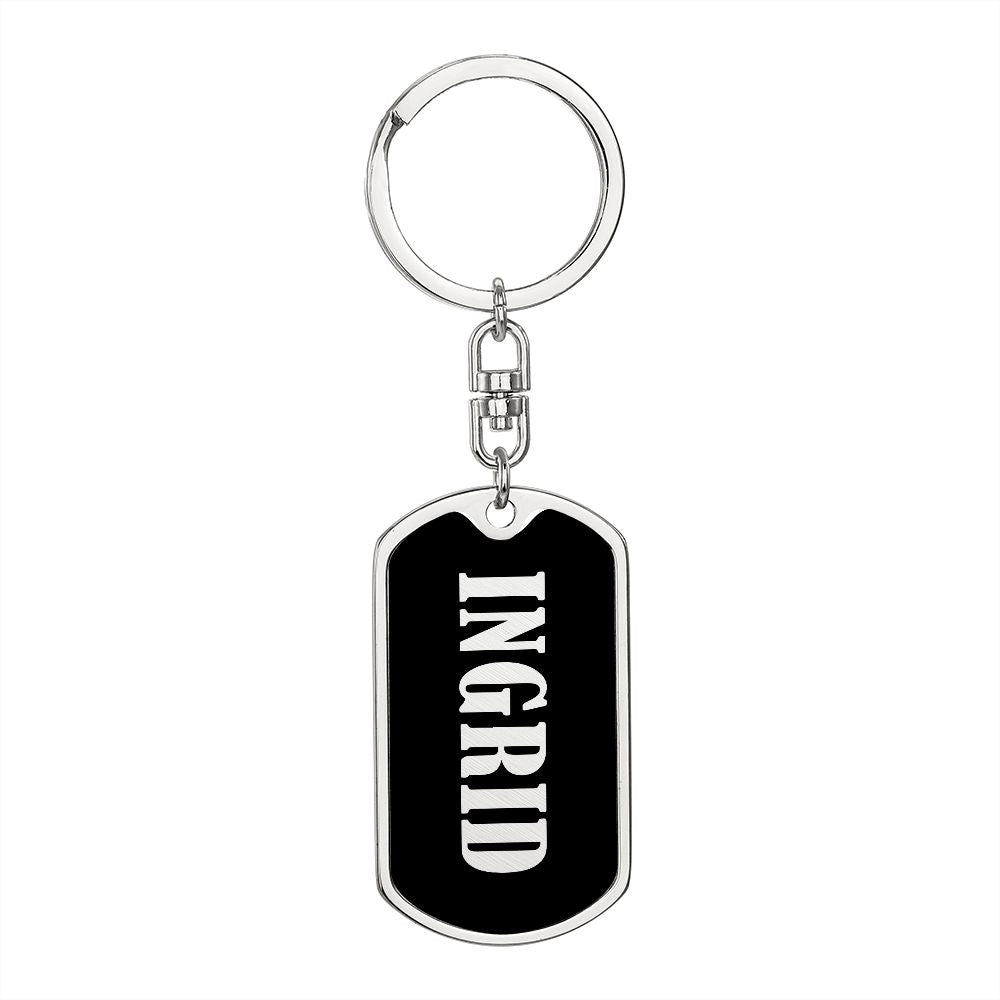 Ingrid v02 - Luxury Dog Tag Keychain