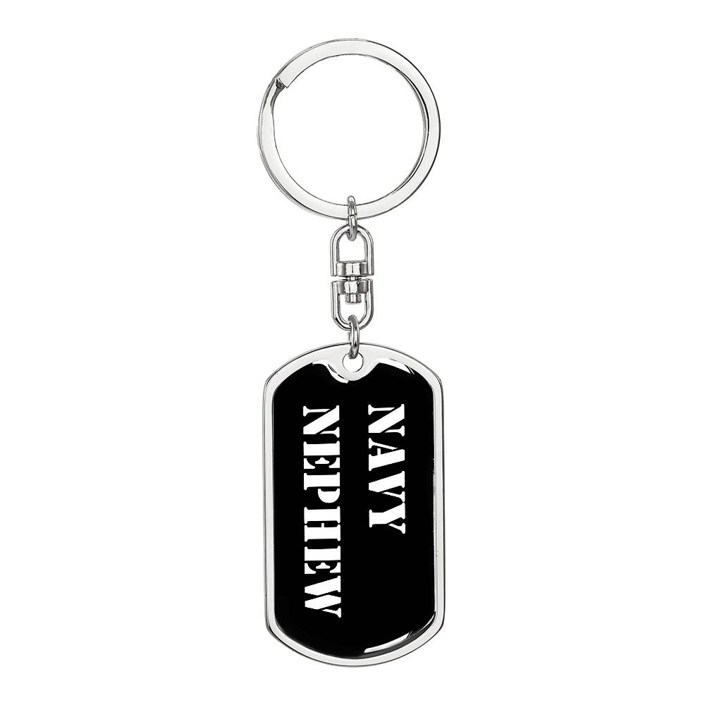 Navy Nephew v3 - Luxury Dog Tag Keychain