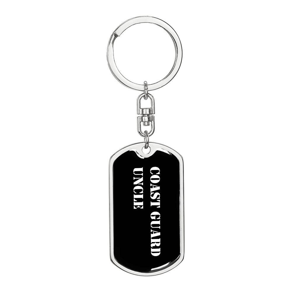 Coast Guard Uncle v3 - Luxury Dog Tag Keychain