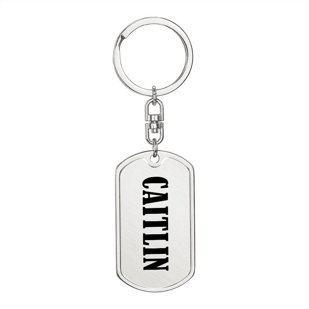 Caitlin v01 - Luxury Dog Tag Keychain