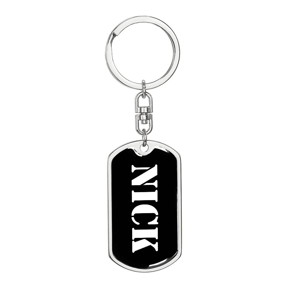 Nick v2 - Luxury Dog Tag Keychain