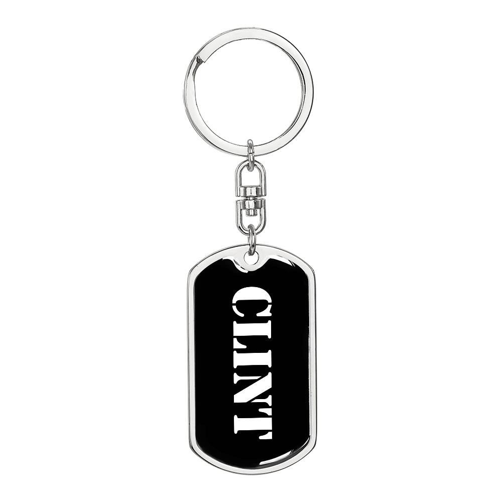 Clint v2 - Luxury Dog Tag Keychain