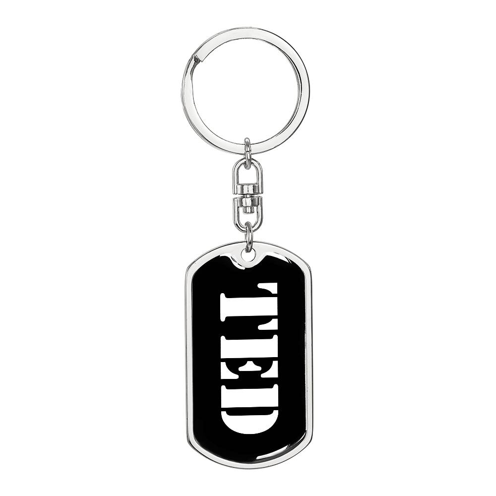 Ted v2 - Luxury Dog Tag Keychain