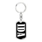 Ida v01w - Luxury Dog Tag Keychain