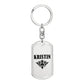 Kristin v01a - Luxury Dog Tag Keychain
