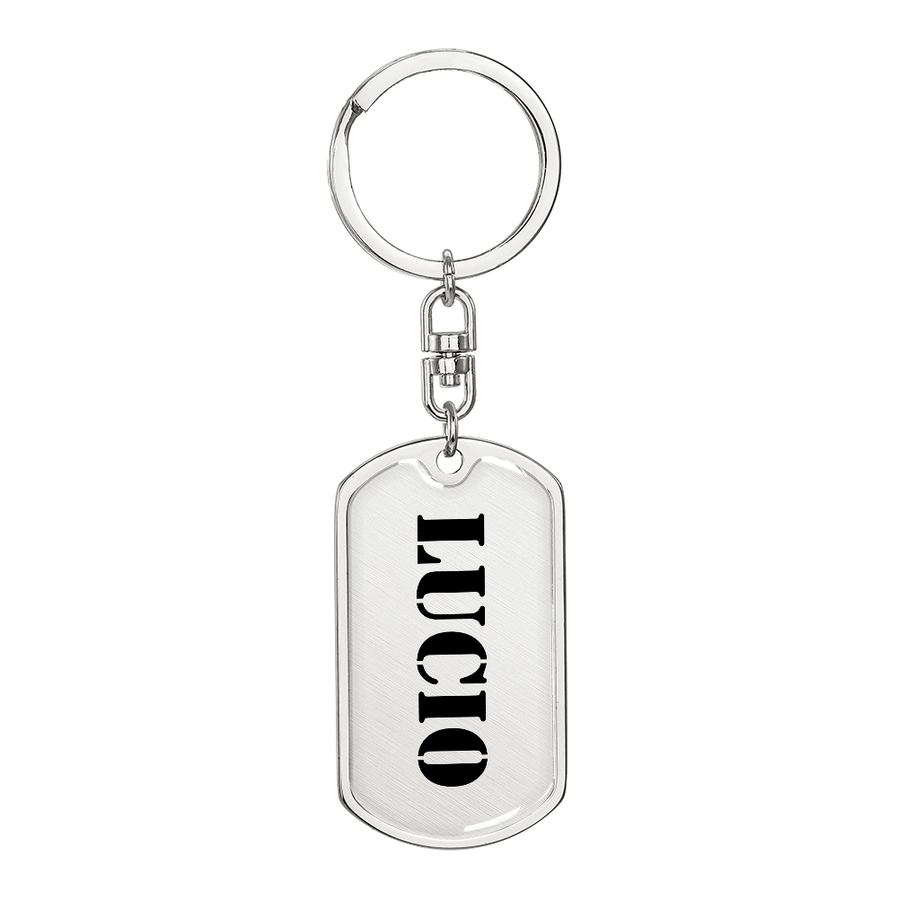 Lucio - Luxury Dog Tag Keychain