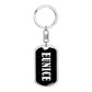 Eunice v01w - Luxury Dog Tag Keychain