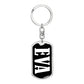 Eva v01w - Luxury Dog Tag Keychain