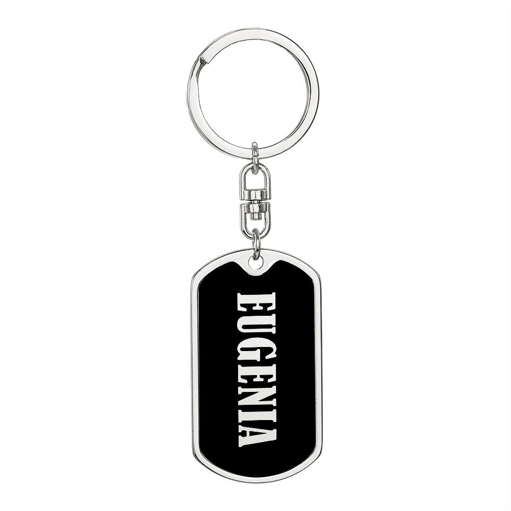 Eugenia v02 - Luxury Dog Tag Keychain