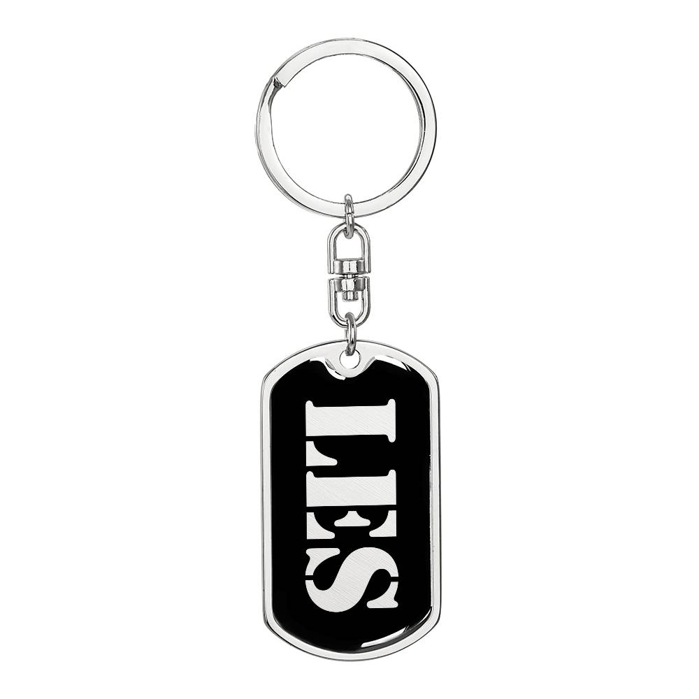 Les v2 - Luxury Dog Tag Keychain