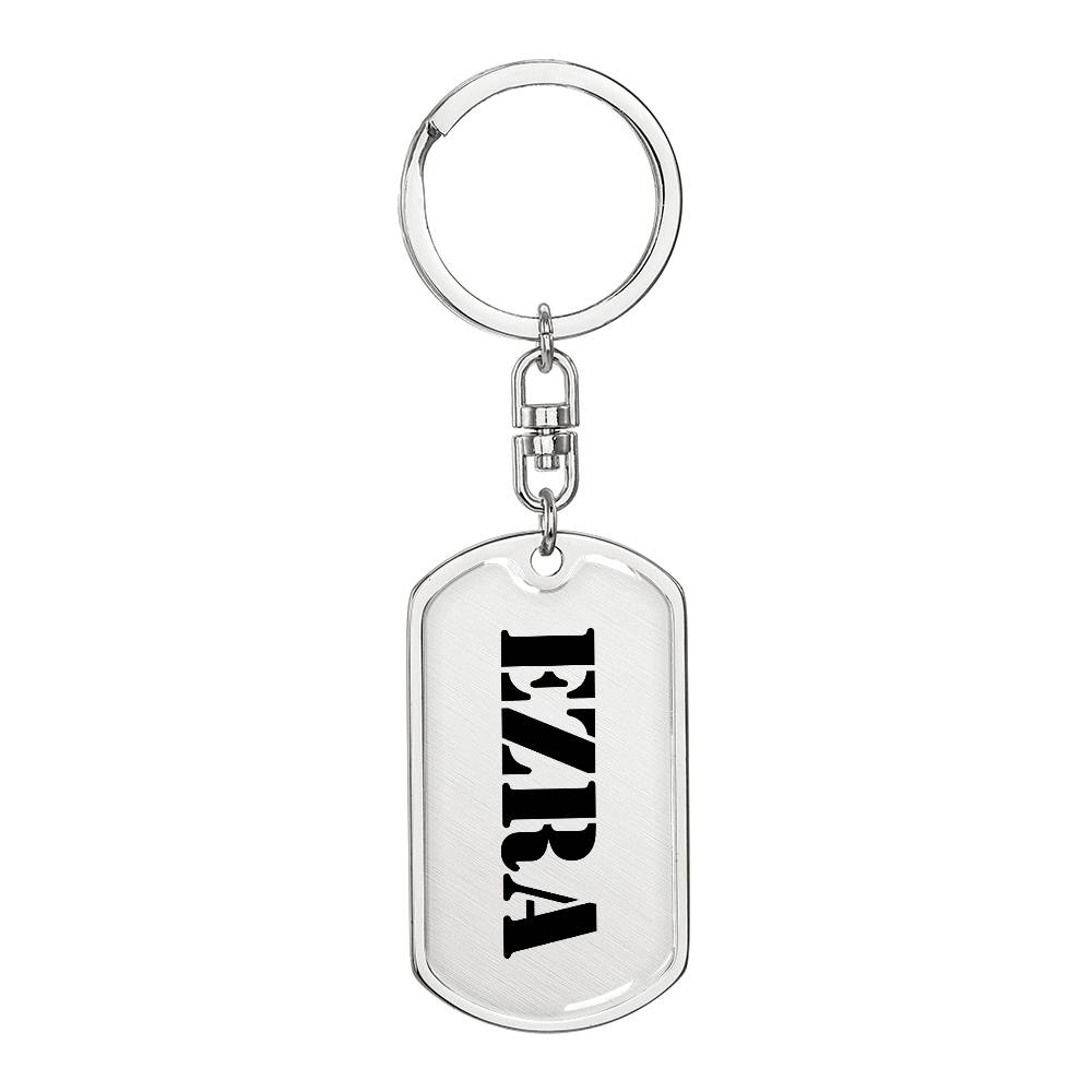 Ezra - Luxury Dog Tag Keychain