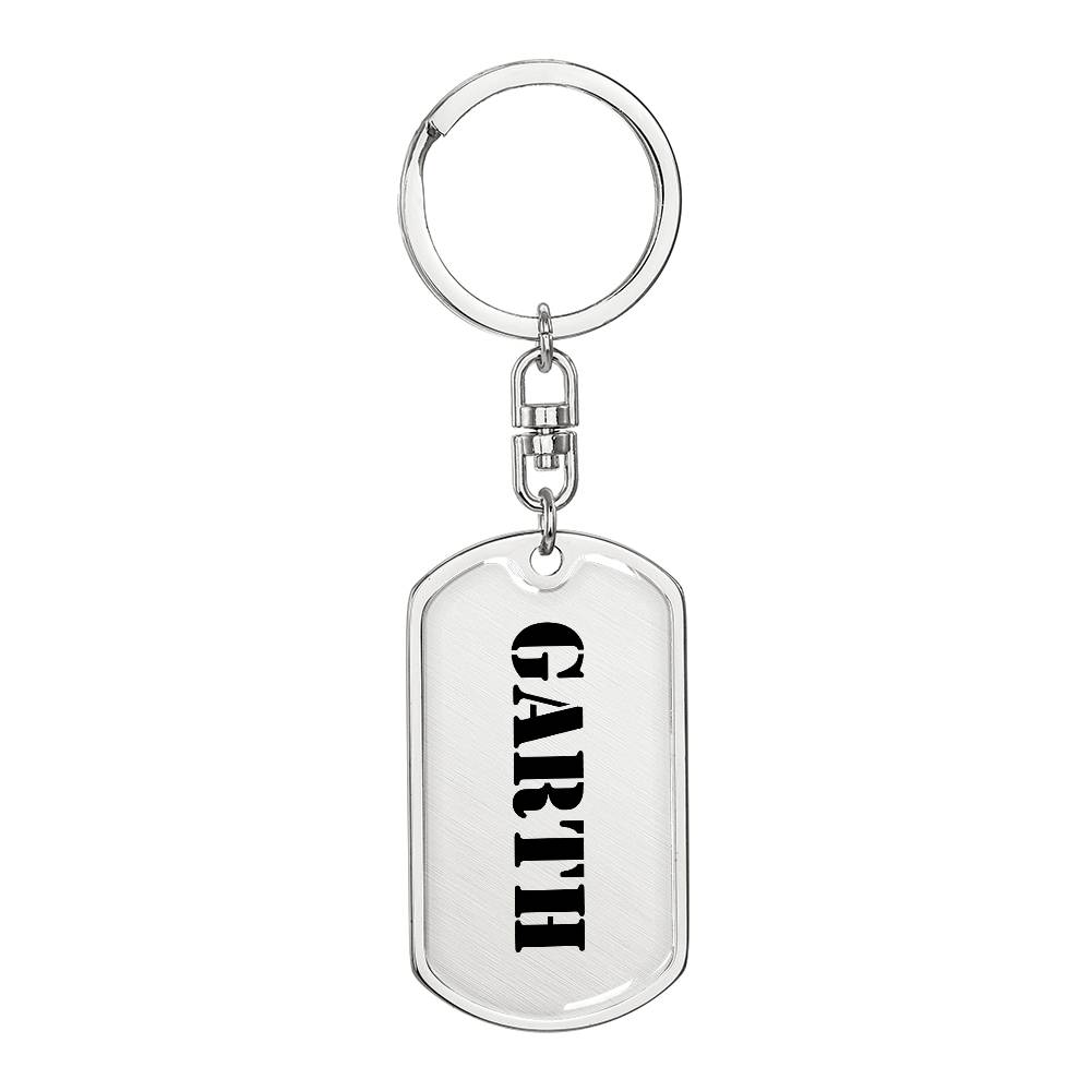 Garth - Luxury Dog Tag Keychain