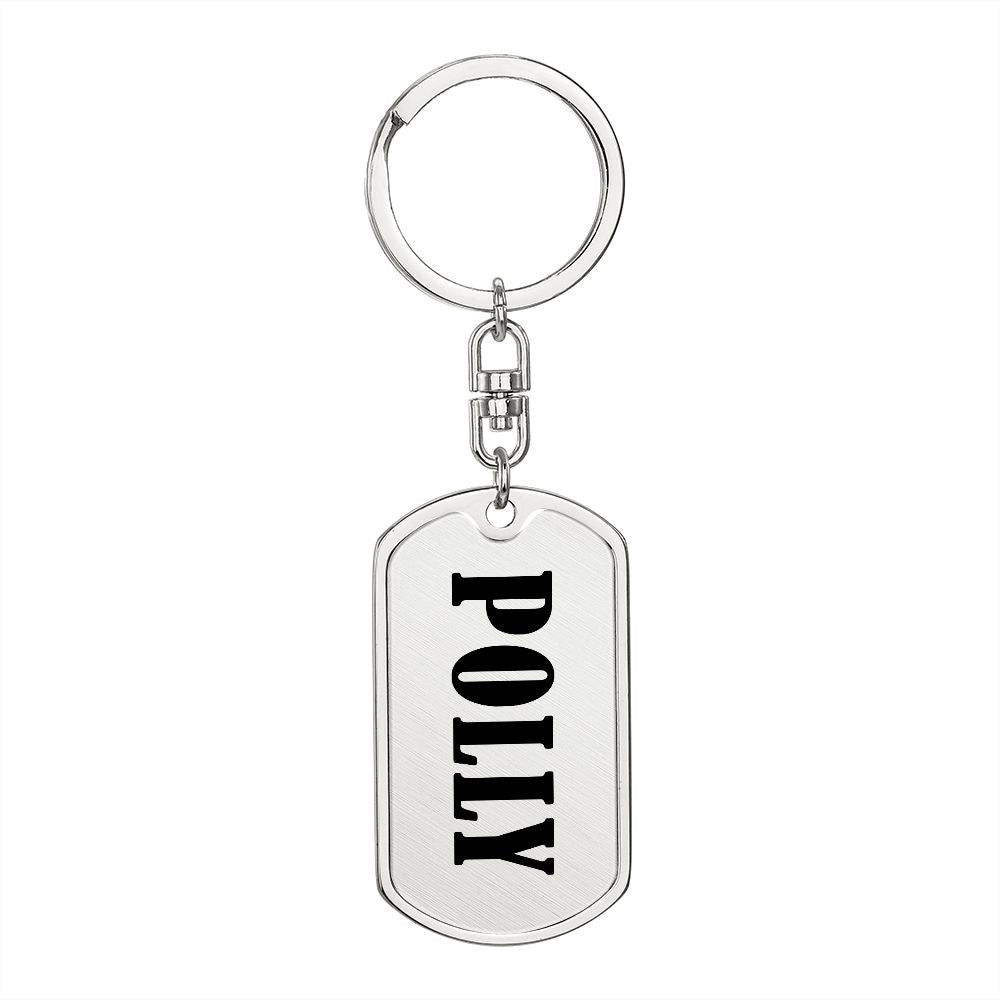 Polly v01 - Luxury Dog Tag Keychain