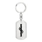 Initial I v001-11 - Luxury Dog Tag Keychain