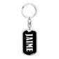 Jaime v03 - Luxury Dog Tag Keychain