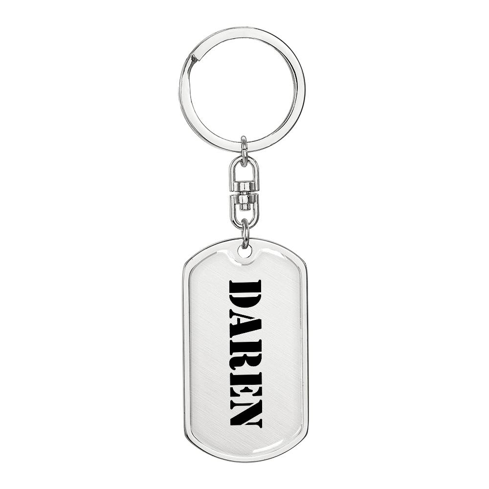 Daren - Luxury Dog Tag Keychain