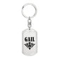 Gail v01a - Luxury Dog Tag Keychain